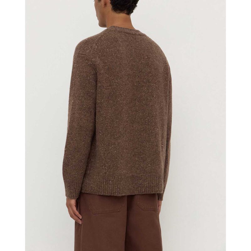 Assembly Label Lief Wool Blend Knit Mid Brown Marle image number 1